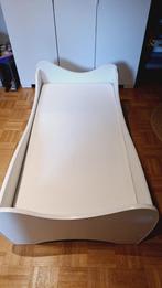 Peuterbed + matras, Huis en Inrichting, Slaapkamer | Bedden, Ophalen, Wit, Zo goed als nieuw, Overige maten