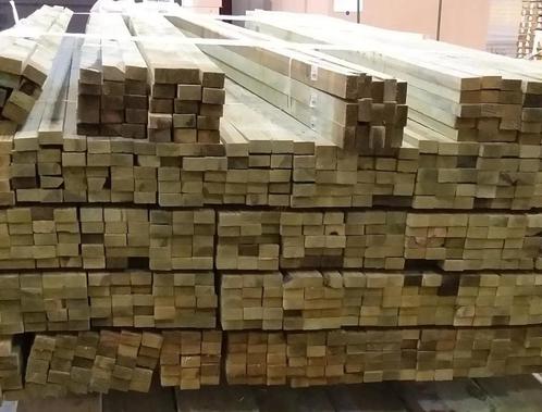 Lot Geimpregneerde panlatten 19x32 mm - 240 cm ruw - Nieuw !, Doe-het-zelf en Bouw, Hout en Planken, Nieuw, Overige typen, Grenen