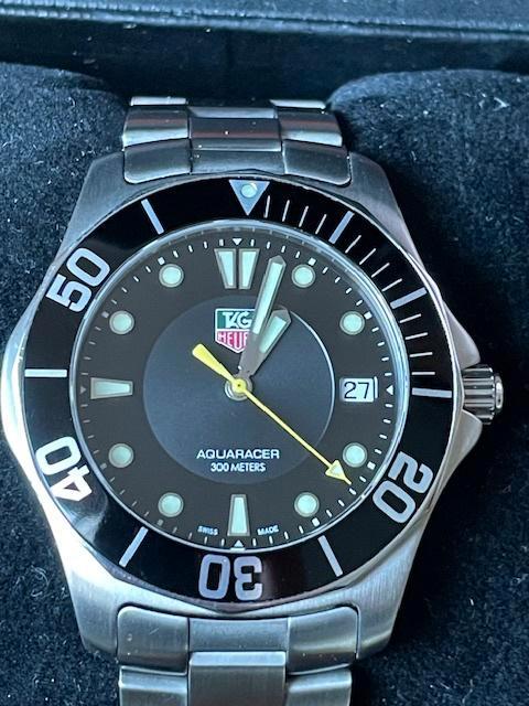 TAG Heuer Aquaracer, Handtassen en Accessoires, Horloges | Heren, Gebruikt, Polshorloge, TAG Heuer, Staal, Staal, Ophalen