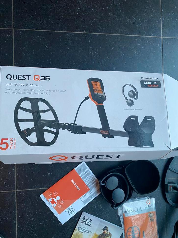 Detecteur de metaux Quest Q35, Hobby & Loisirs créatifs, Détecteurs de métaux, Comme neuf, Enlèvement
