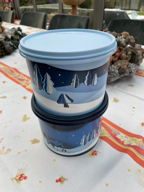 Bewaardozen set tupperware, Huis en Inrichting, Keuken | Tupperware, Nieuw, Bak of Kom, Blauw, Ophalen of Verzenden
