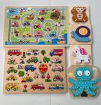 6 houten puzzels voor 6 euro, Ophalen, Minder dan 10 stukjes, Van hout