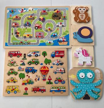 6 houten puzzels voor 6 euro beschikbaar voor biedingen