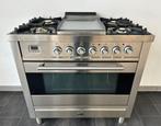 ❗Luxe Fornuis Boretti 90 cm rvs 5 pits Frytop 1 oven, Elektronische apparatuur, Fornuizen, 60 cm of meer, Ophalen of Verzenden