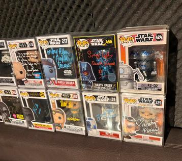 Star Wars Funko Pop’s gesigneerde verzameling & certificaat beschikbaar voor biedingen
