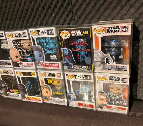 Star Wars Funko Pop’s gesigneerde verzameling & certificaat, Verzamelen, Poppetjes en Figuurtjes, Zo goed als nieuw, Ophalen