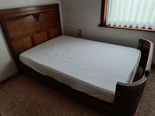 Antieke slaapkamer brusselse eik, Antiek en Kunst, Antiek | Meubels | Bedden, Ophalen