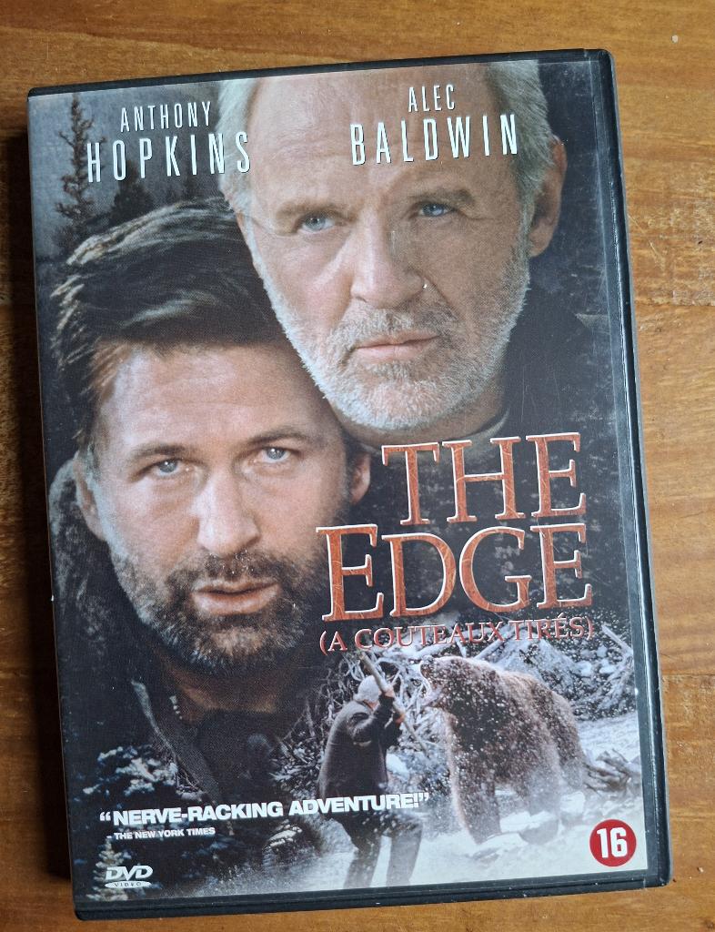 The Edge - À couteaux tirés - Anthony Hopkins - A. Baldwin, Cd's en Dvd's, Dvd's | Thrillers en Misdaad, Gebruikt, Overige genres