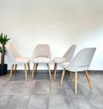 4 beige stoelen, Ophalen, Zo goed als nieuw, Stof