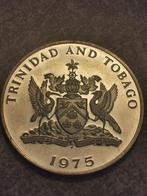 Trinidad&Tobago , 10 Dollars 1975,Unc, mooi zilver munt., Postzegels en Munten, Ophalen of Verzenden, Midden-Amerika, Losse munt