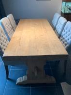 Zware eiken kloostertafel, Huis en Inrichting, Ophalen, Zo goed als nieuw