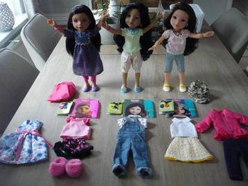 Hearts4Hearts poppen met 5 extra kledingsetjes. beschikbaar voor biedingen