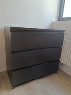 MALM ladekast zwart 3 lades, Huis en Inrichting, Kasten | Ladekasten, Ophalen, Gebruikt