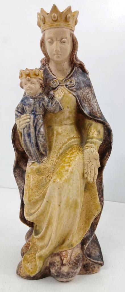Beeld, Maria met Kind, Terraco Beesel, jaar 1950, Antiek en Kunst, Kunst | Beelden en Houtsnijwerken, Verzenden