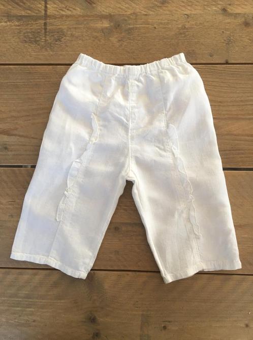 PETIT FILOU, pantalon en lin blanc taille 86, Enfants & Bébés, Vêtements de bébé | Taille 86, Comme neuf, Fille, Pantalon, Enlèvement ou Envoi