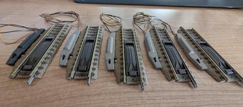 5 x Fleischmann 6114 H0 Profi Ontkoppelrail met Mech. 6444, Hobby en Vrije tijd, Modeltreinen | H0, Zo goed als nieuw, Rails, Fleischmann