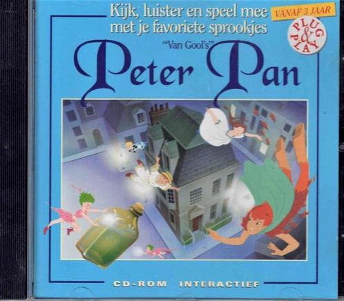 Peter Pan  sprookje - interactief Windows pc & Mac - vintage, Games en Spelcomputers, Games | Pc, Zo goed als nieuw, Puzzel en Educatief