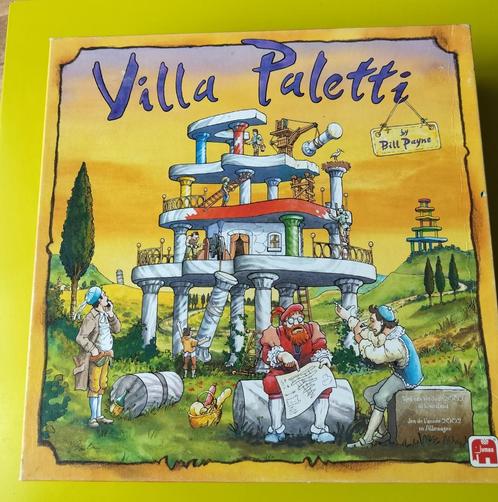 Villa Paletti. Gezelschapsspellen. Jumbo., Hobby en Vrije tijd, Gezelschapsspellen | Overige, Zo goed als nieuw, Een of twee spelers