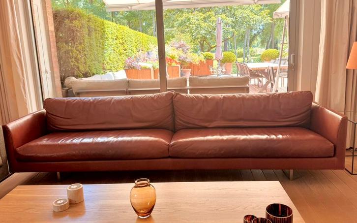 Lederen design  zetel Axel Montis XXL, Huis en Inrichting, Zetels | Complete zithoeken, Zo goed als nieuw, Ophalen