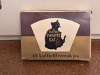 Oude zwarte kat koffie filter verpakking jaren 50 reclame, Enlèvement, Utilisé, Emballage