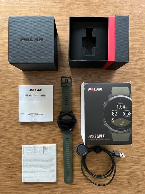 Polar Grit X Black Green Size : M-L, Handtassen en Accessoires, Sporthorloges, Gebruikt, Zwart, Afstand, Calorieverbanding, Conditie