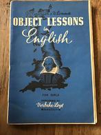 Object lessons in English for girls 1943, Livres, Tavernier Lommee, Utilisé, Enlèvement ou Envoi