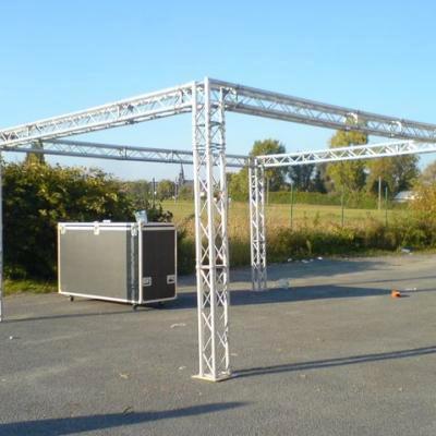 Truss stand event beurs (1000m²) + stage verlichting, Muziek en Instrumenten, Licht en Laser, Gebruikt, Overige typen, Ophalen