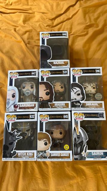 Lord of the rings funko pop collectie beschikbaar voor biedingen