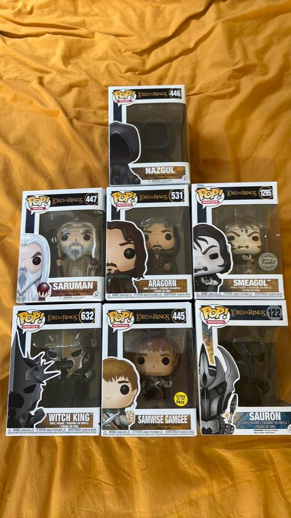 Lord of the rings funko pop collectie, Verzamelen, Poppetjes en Figuurtjes, Zo goed als nieuw, Ophalen of Verzenden