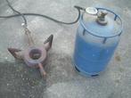 branderbek gasfles ontspanner, vuurhaard,gasfles aansluiting, Ophalen of Verzenden, Gebruikt