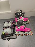 Rolschaatsen + bescherming, Ophalen of Verzenden, Zo goed als nieuw