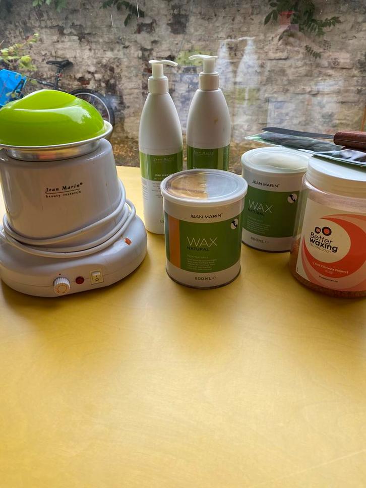 Complete professionele hars (wax) set - amper gebruikt, Elektronische apparatuur, Persoonlijke Verzorgingsapparatuur, Zo goed als nieuw