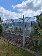 Tuinserre 3.8mx7.41m Alu, Tuin en Terras, Ophalen, Kweekkas, Zo goed als nieuw, Glas