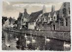 Oude postkaart 1956 Brugge Groene Rei Godshuis De Pelikaan, Ophalen of Verzenden, 1940 tot 1960, Gelopen, West-Vlaanderen