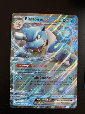 Blastoise ex 009/165 beschikbaar voor biedingen