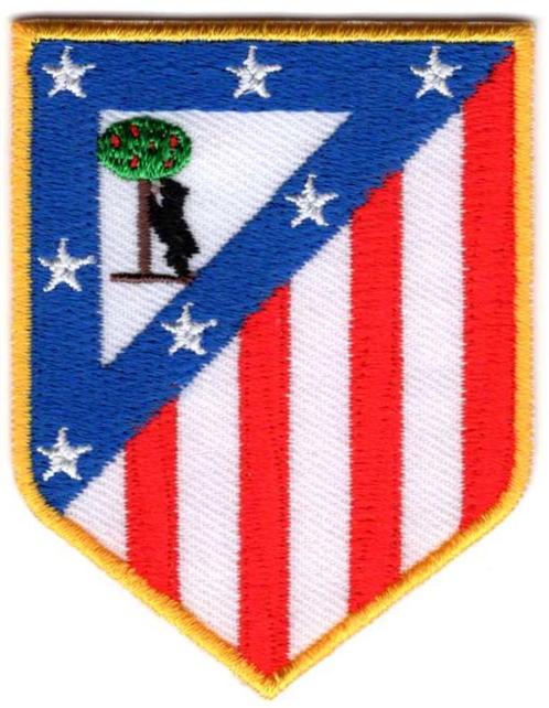 Atletico Madrid stoffen opstrijk patch embleem, Collections, Articles de Sport & Football, Neuf, Envoi