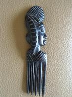 African Art handgesneden kam, ebbenhout. Guinee-Bissau, Antiek en Kunst, Ophalen of Verzenden