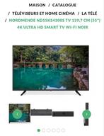 Smart tv 4k 55' 139.7 cm, TV, Hi-fi & Vidéo, Télévisions, Comme neuf, Smart TV, LED, Enlèvement ou Envoi