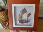 Cadre Maquette de bateau " Thonier". 50 euros, Ophalen of Verzenden, Zo goed als nieuw