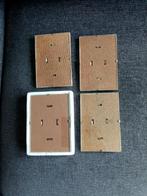 4 glazen foto kaders met clips, Huis en Inrichting, Ophalen of Verzenden, Zo goed als nieuw
