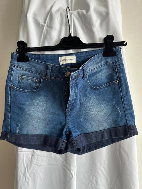 Samsoe Samsoe jeans short maat xs, Kleding | Dames, Rokken, Zo goed als nieuw, Maat 34 (XS) of kleiner, Blauw, Boven de knie, Ophalen of Verzenden