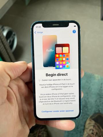 Iphone 12 mini 128 gb blauwe beschikbaar voor biedingen