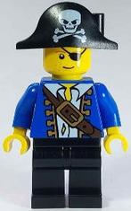 Lego figuur pi102 Pirate Blue Jacket / F1, Enlèvement ou Envoi, Utilisé, Briques en vrac, Lego