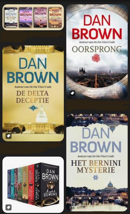 Verschillende boeken van Dan Brown, Livres, Policiers, Enlèvement