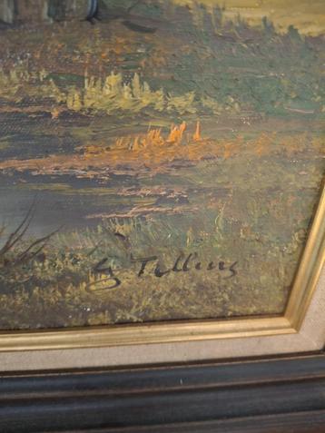 Koppel schilderijen G. Tullens – Olie op doek beschikbaar voor biedingen