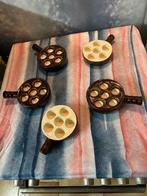 Set van 5 slakbordjes, Huis en Inrichting, Keuken | Servies, Ophalen, Gebruikt, Bord(en), Effen