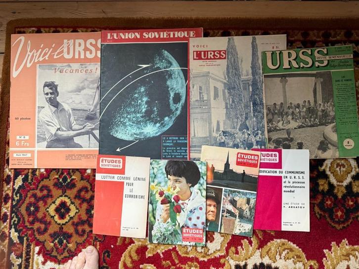 USSR, 8 vintage tijdschriften van 1945 tot 1966, Antiek en Kunst, Curiosa en Brocante, Verzenden