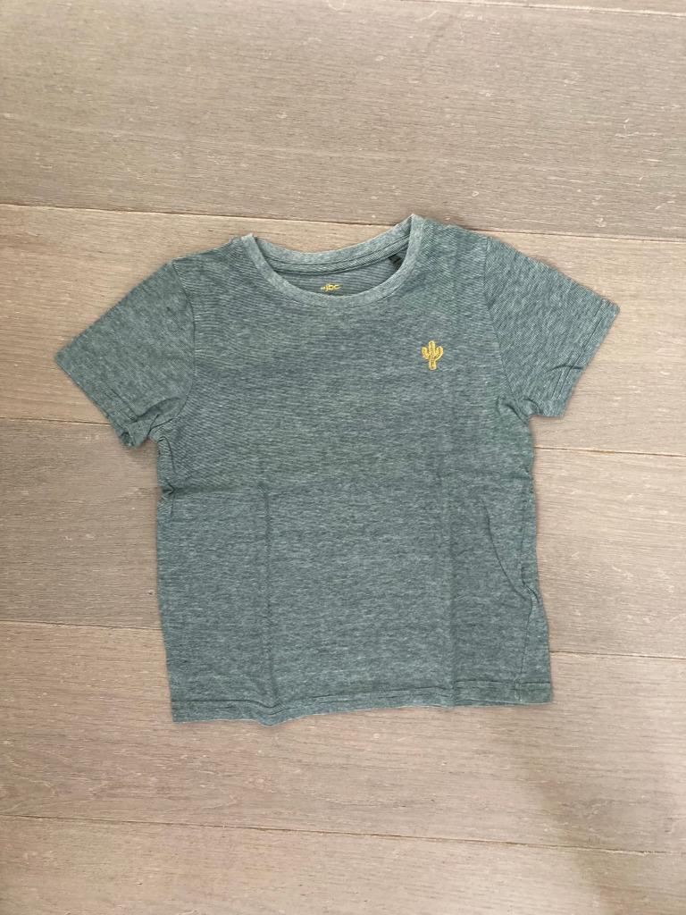 Groen gestreepte T-shirt van jbc (Maat 7 jaar / 122), Kinderen en Baby's, Kinderkleding | Maat 122, Jongen of Meisje, Ophalen of Verzenden