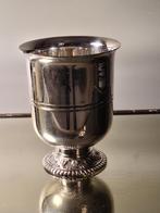 Ercuis - verzilverde beker of vaas (Timbale), Antiek en Kunst, Ophalen of Verzenden, Zilver