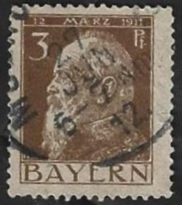 1 Postzegel Beieren 1911 Prins-regent Luitpold beschikbaar voor biedingen